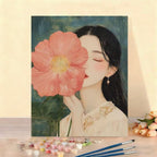 DIY Floral Portrait Paint by Numbers Kit