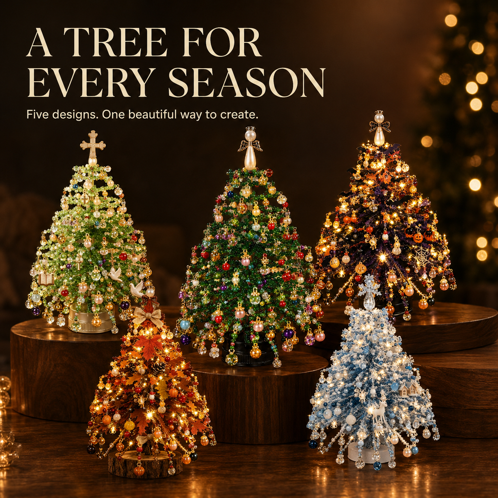 DIY Lighted Seasonal Tabletop Tree Kit
