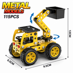 DIY Metal Construction Vehicle Model Kit – Screw & Nut Build Set