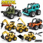 DIY Metal Construction Vehicle Model Kit – Screw & Nut Build Set