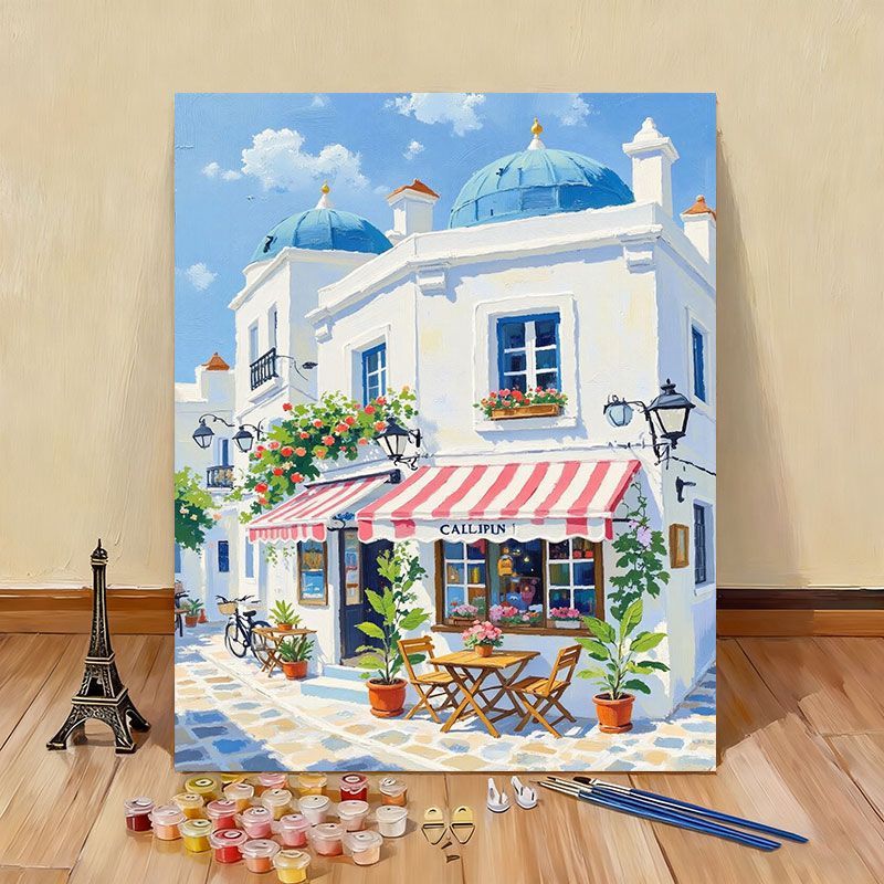 DIY Scenic Coastal Paint by Numbers Kit