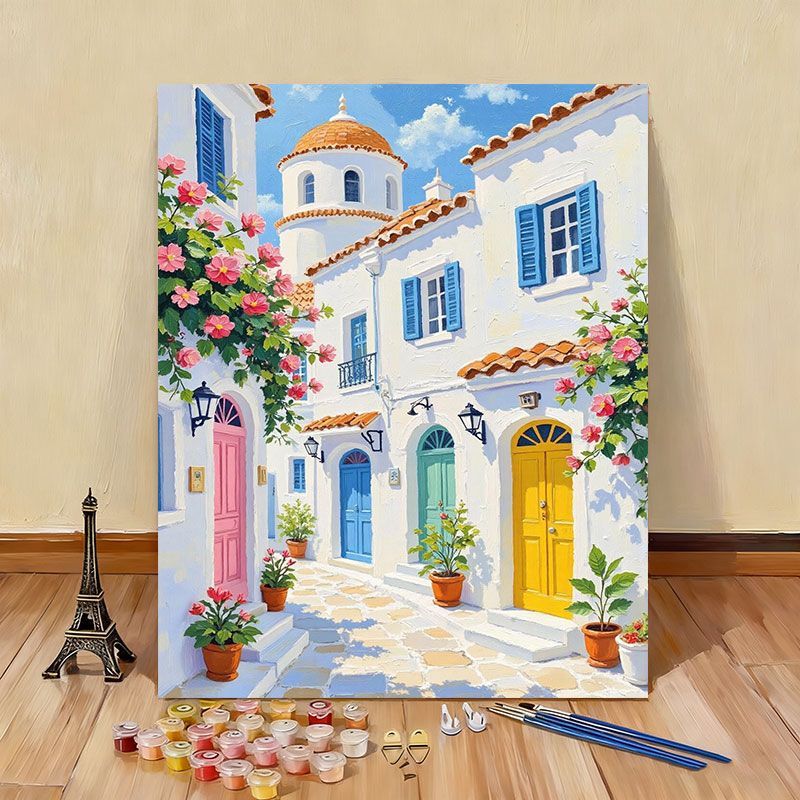 DIY Scenic Coastal Paint by Numbers Kit