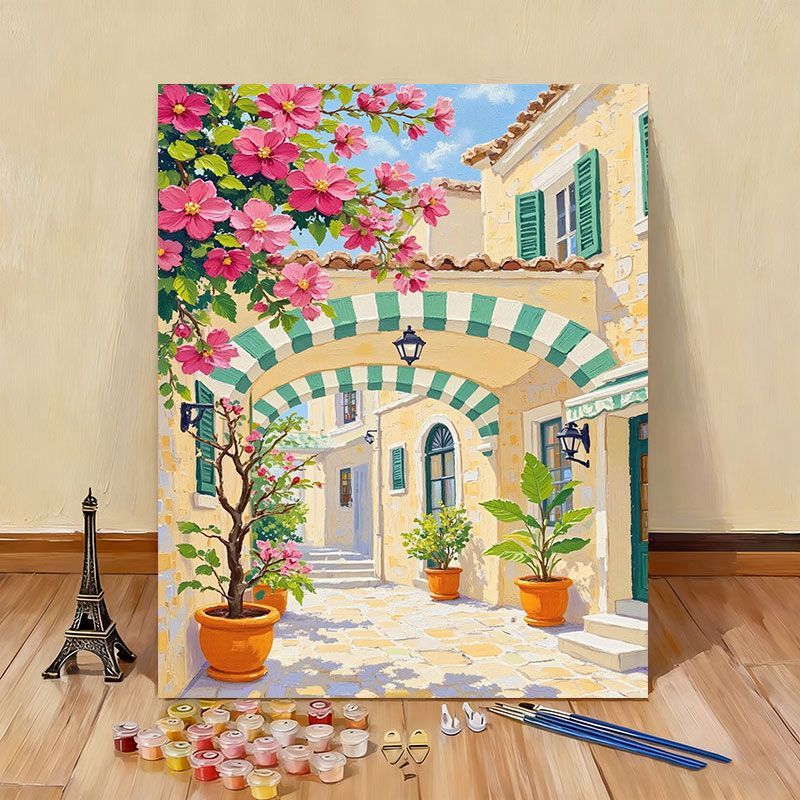 DIY Scenic Coastal Paint by Numbers Kit