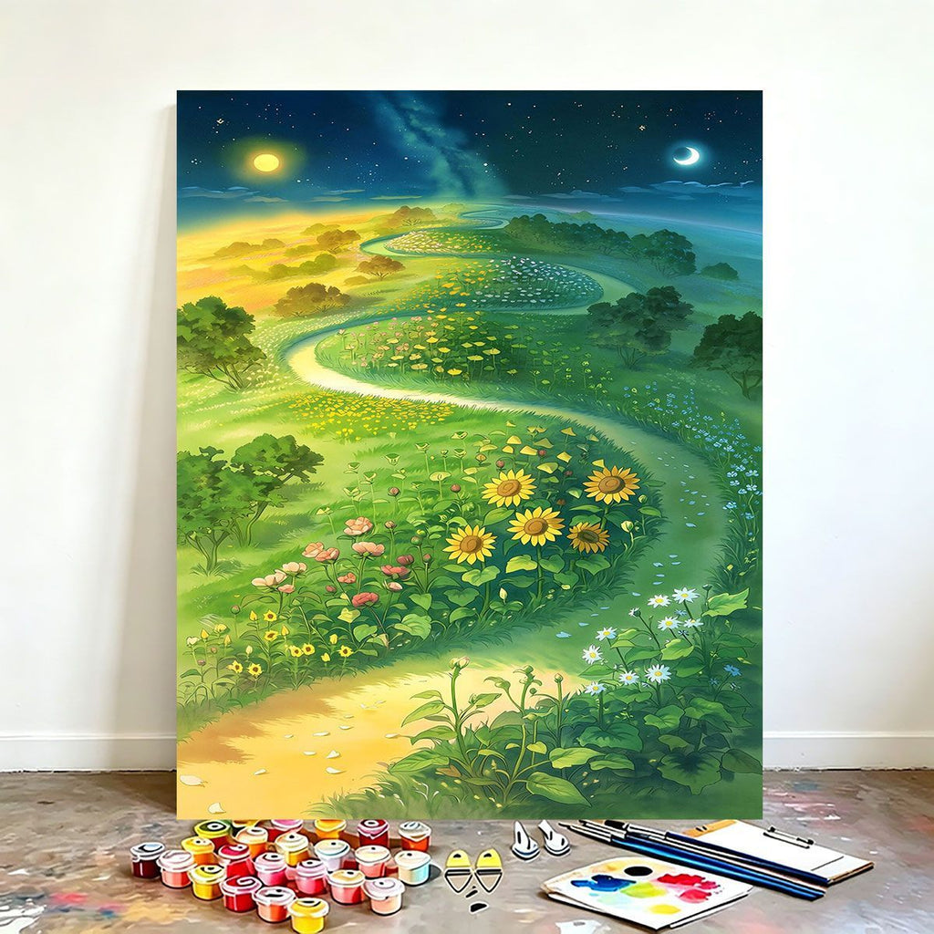 DIY Scenic Nature Paint by Numbers Art Kit