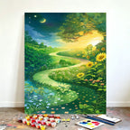 DIY Scenic Nature Paint by Numbers Art Kit