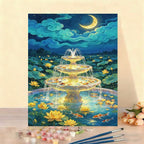DIY Watercolour Fountain Paint by Numbers Kit