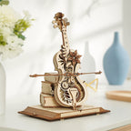 DIY Wooden Cello Music Box – Self-Playing 3D Puzzle & Decorative Musical Instrument