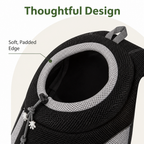 Dog carrier backpack with breathable mesh and ergonomic padding (removable base)