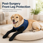 Boneroshop PawGuard Dual Front Leg Recovery Sleeves for Dogs - Cone-Free Anti-Lick Protection for Post-Surgery, Scratchi