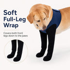 Boneroshop PawGuard Dual Front Leg Recovery Sleeves for Dogs - Cone-Free Anti-Lick Protection for Post-Surgery, Scratchi
