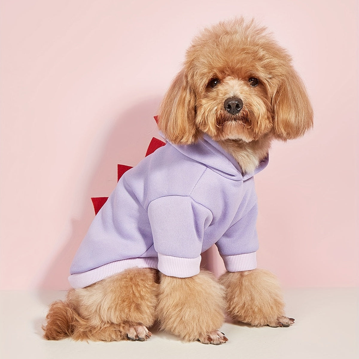 Dog Halloween Costume Fleece Dinosaur Hoodie – Warm Pet Outfit