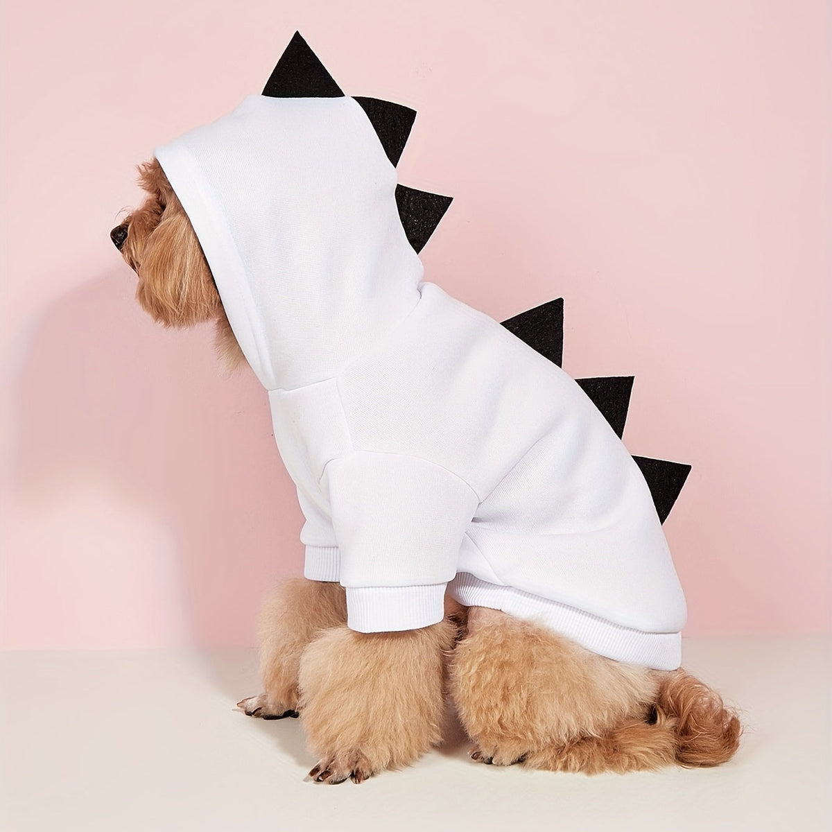 Dog Halloween Costume Fleece Dinosaur Hoodie – Warm Pet Outfit