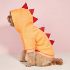 Dog Halloween Costume Fleece Dinosaur Hoodie – Warm Pet Outfit