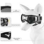 Dog Helmet with Goggles for Eye Protection