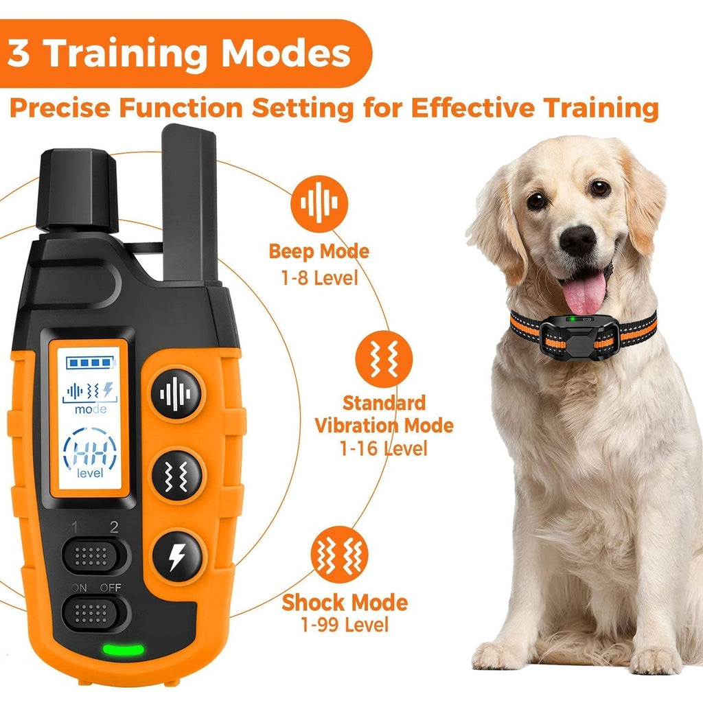 Dog Training E-Collar with Waterproof Long-Range Remote