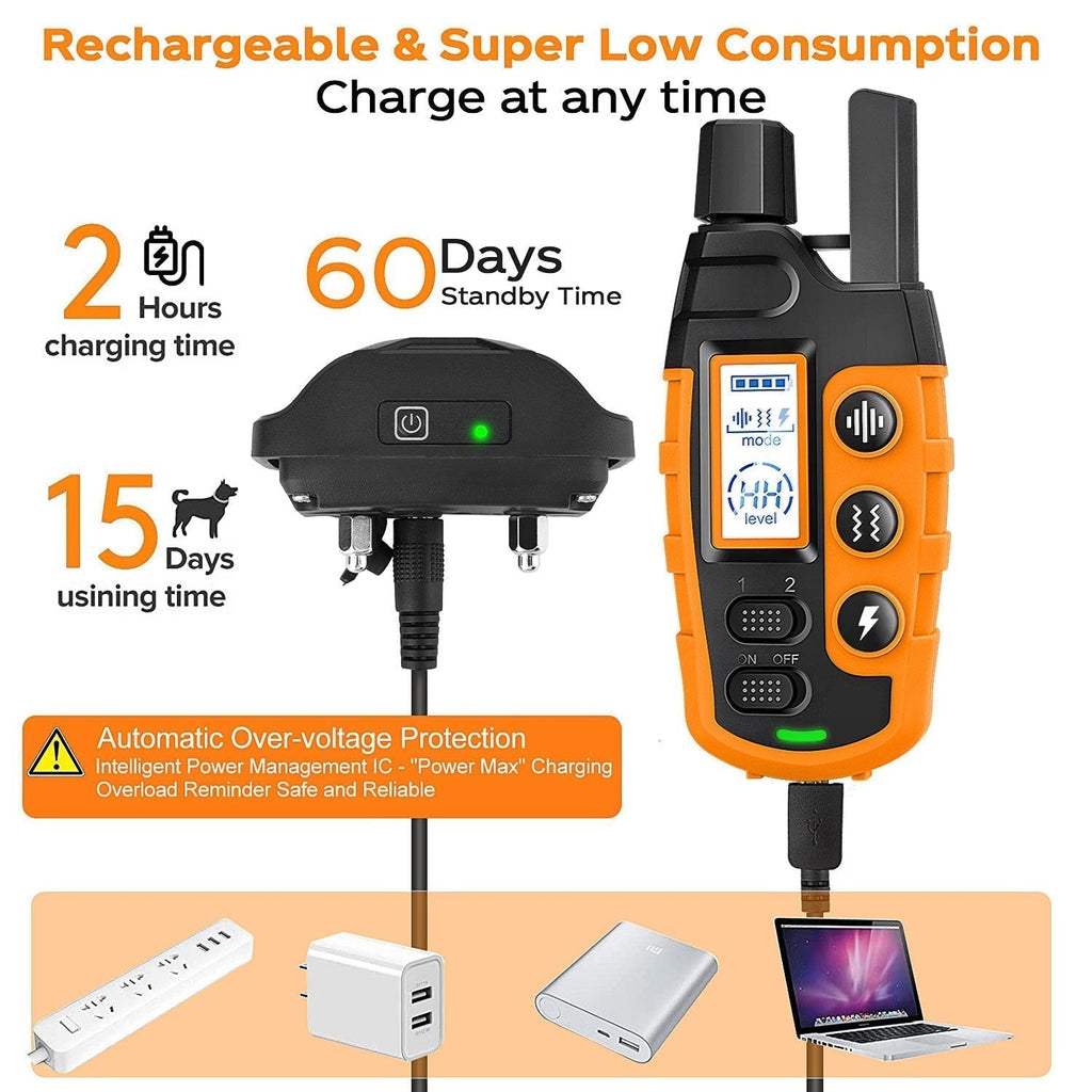 Dog Training E-Collar with Waterproof Long-Range Remote