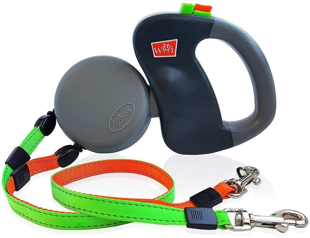 Double Dog Lead – Dual Lead for 2 Dogs with 360° Swivel, Tangle-Free, Reflective – WalkMate
