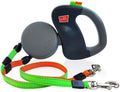 Double Dog Lead – Dual Lead for 2 Dogs with 360° Swivel, Tangle-Free, Reflective – WalkMate
