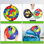 Double-sided children's dartboard – Large safe dartboard for indoor & outdoor