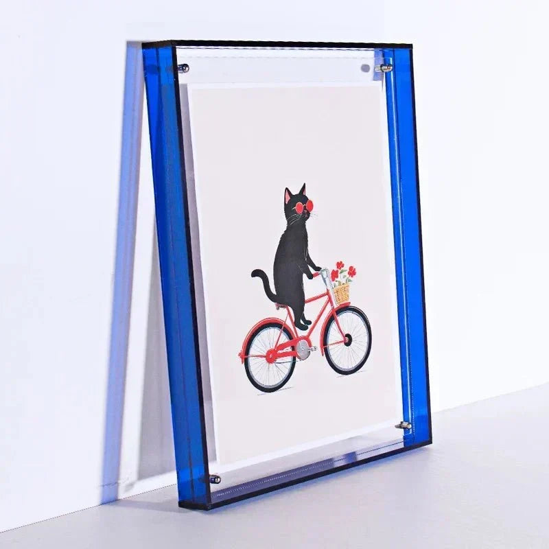 Double-Sided Transparent Acrylic Photo Frame — Display Stand for A6 to A4