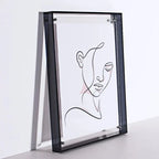 Double-Sided Transparent Acrylic Photo Frame — Display Stand for A6 to A4