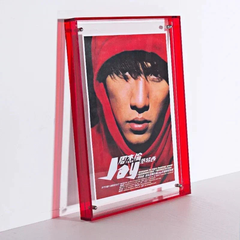 Double-Sided Transparent Acrylic Photo Frame — Display Stand for A6 to A4