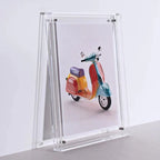 Double-Sided Transparent Acrylic Photo Frame — Display Stand for A6 to A4