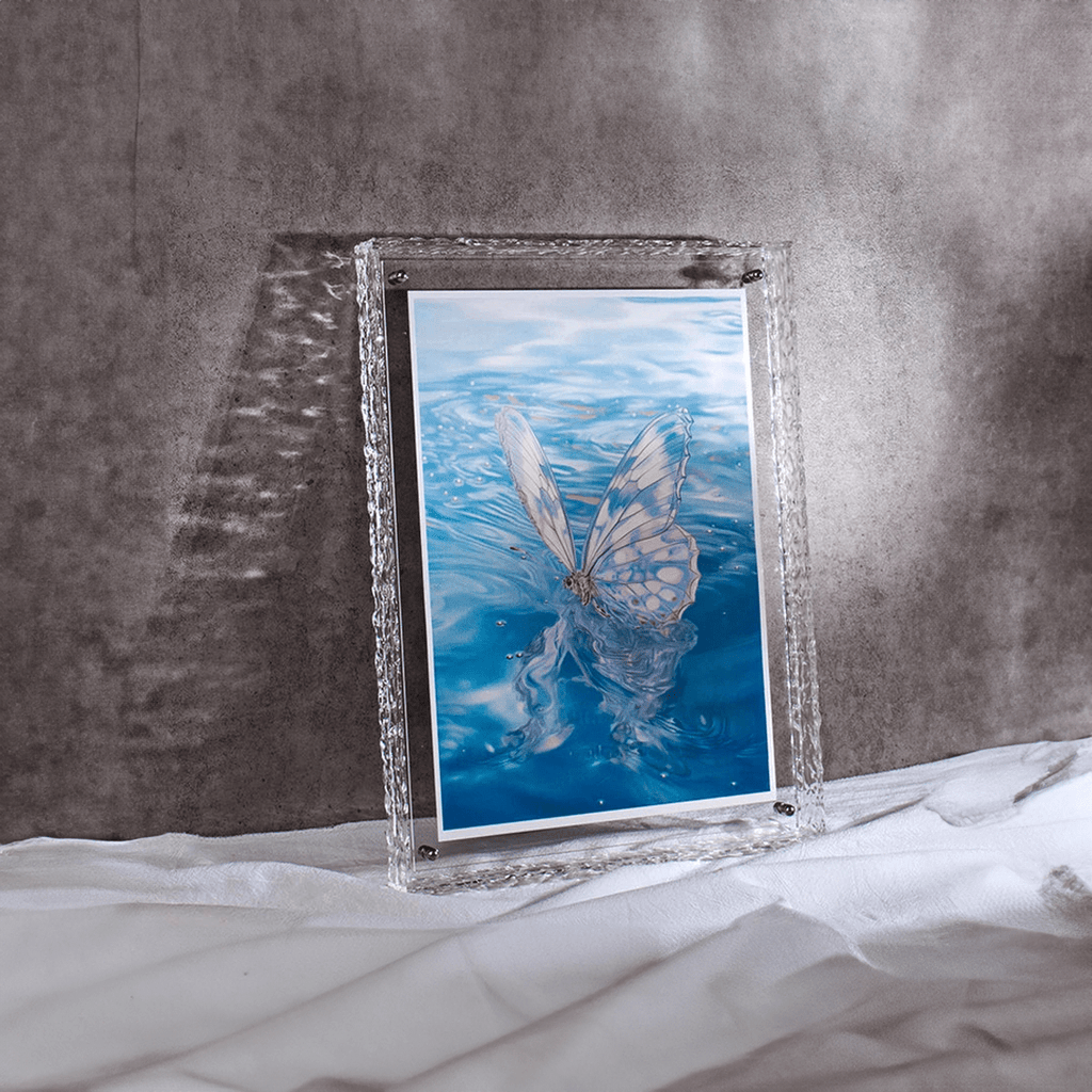 Double-Sided Transparent Acrylic Photo Frame — Display Stand for A6 to A4