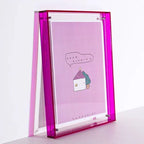 Double-Sided Transparent Acrylic Photo Frame — Display Stand for A6 to A4