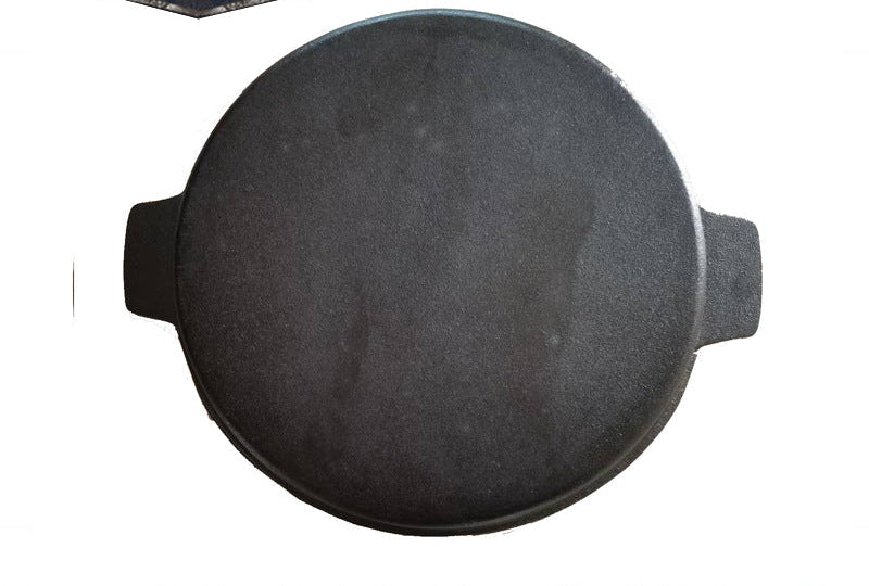Dual Compartment Cast Iron Serving Pan