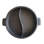 Dual Compartment Cast Iron Serving Pan