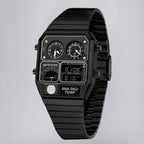 Dual-Display Watch in Retro-Modern Case Design