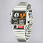 Dual-Display Watch in Retro-Modern Case Design