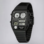 Dual-Display Watch in Retro-Modern Case Design