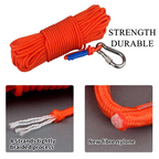 Dual Strength Fishing Magnet Kit – N52 Neodymium 80/120kg Force with 10m Rope