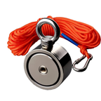 Dual Strength Fishing Magnet Kit – N52 Neodymium 80/120kg Force with 10m Rope