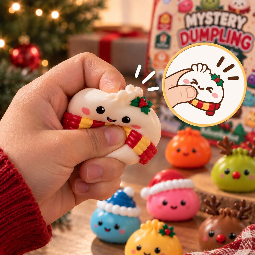 Dumplings Advent Calendar with 24 Squishy Figures