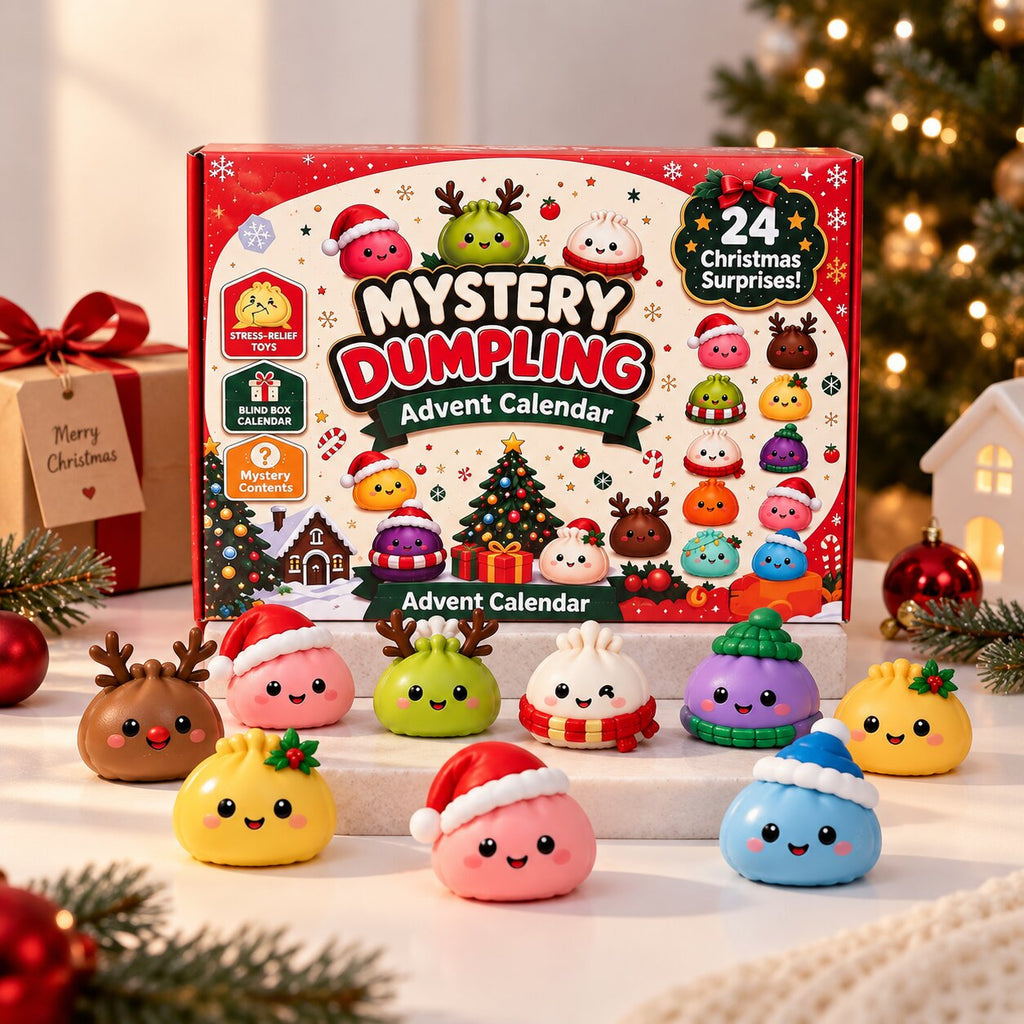 Dumplings Advent Calendar with 24 Squishy Figures