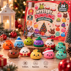 Dumplings Advent Calendar with 24 Squishy Figures
