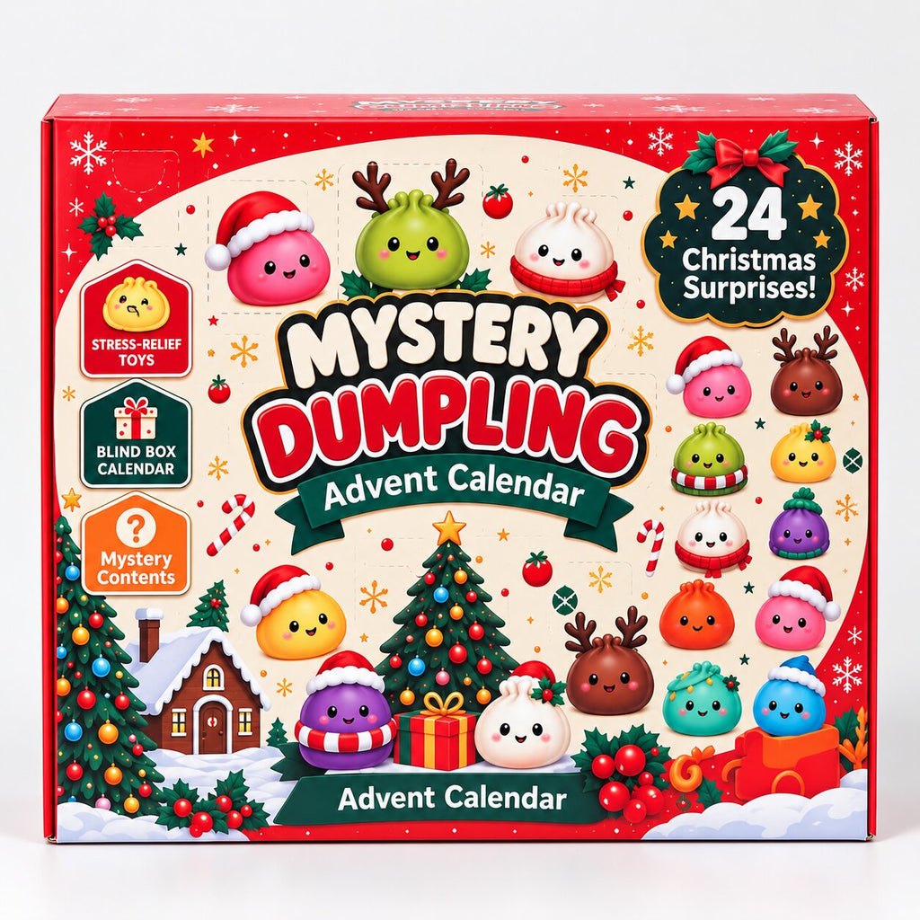 Dumplings Advent Calendar with 24 Squishy Figures
