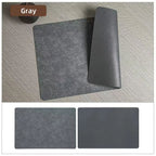 DuoMat | Double-Sided Faux Leather Placemats | Heat Resistant & Waterproof