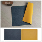DuoMat | Double-Sided Faux Leather Placemats | Heat Resistant & Waterproof