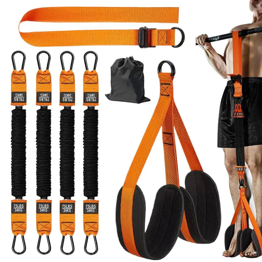 Elastic pull-up assistance trainer