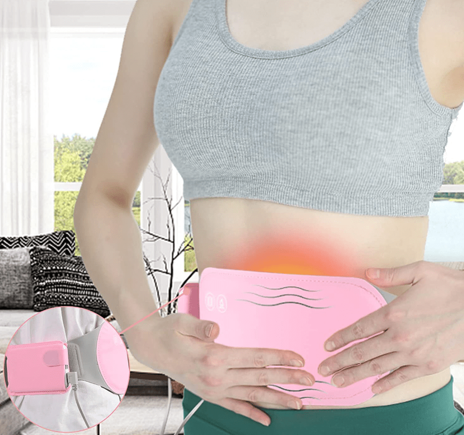 Electric Abdominal Heating Pad with Vibration Function for Pain Relief