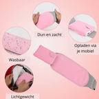 Electric Abdominal Heating Pad with Vibration Function for Pain Relief