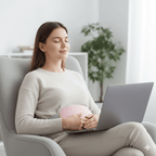 Electric Abdominal Heating Pad with Vibration Function for Pain Relief