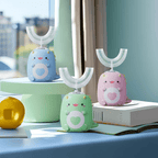 Electric Children's Toothbrush with 360° Cleaning