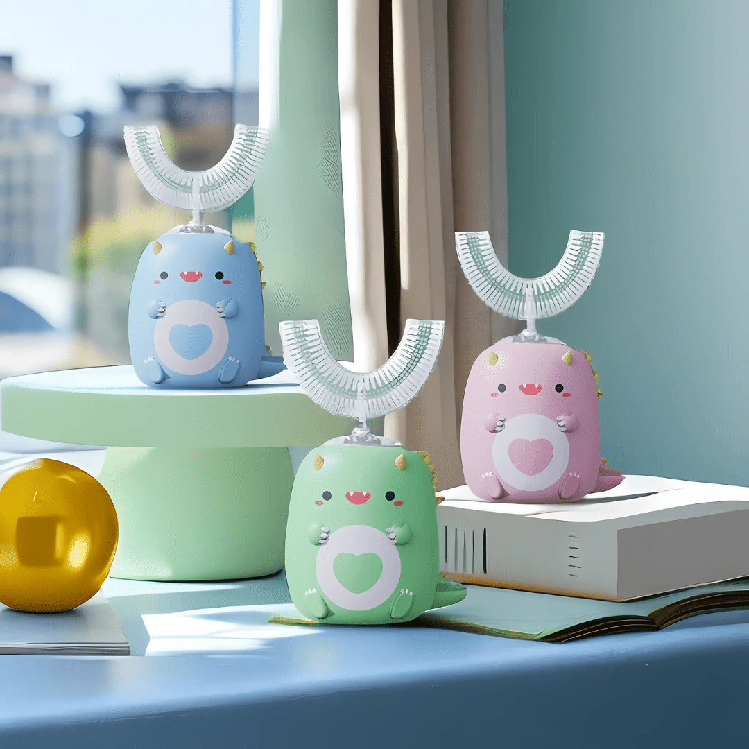 Electric Children's Toothbrush with 360° Cleaning