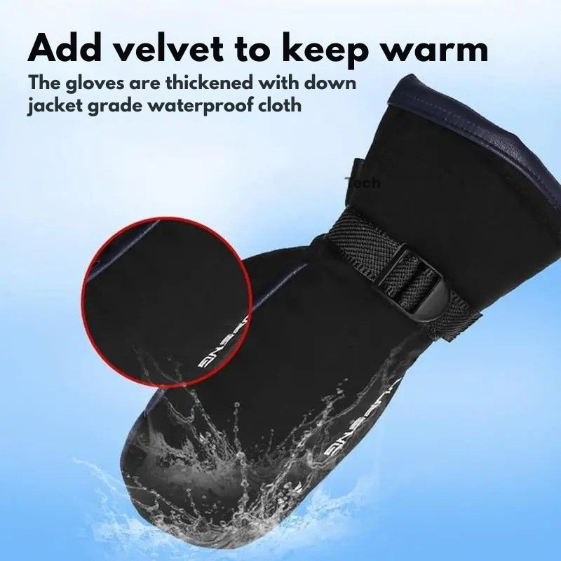 Electric Heated Gloves – Dual-Sided, 10,000 mAh USB Rechargeable, Waterproof for Skiing & Motorcycling