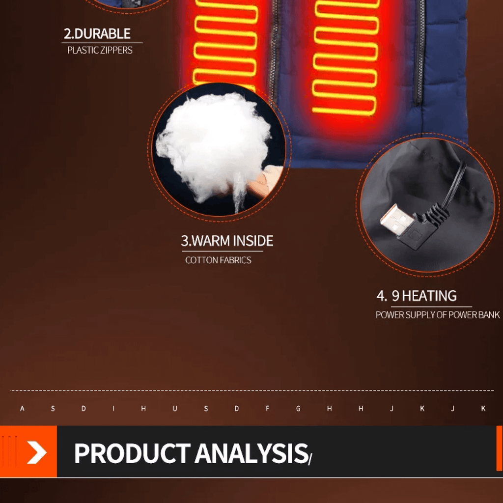 Electric Heated Vest Jacket for Men and Women